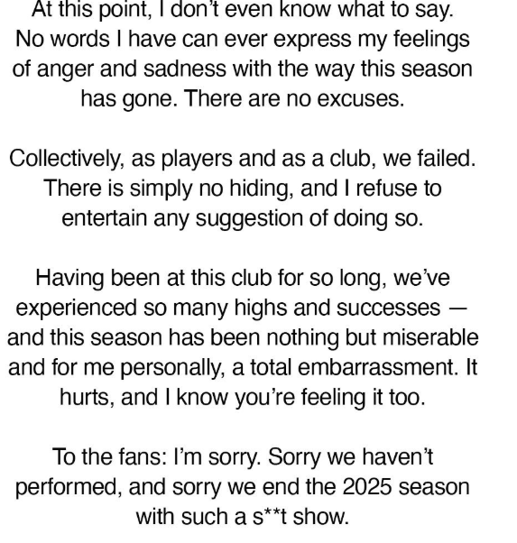 瓦尔迪痛心疾首：莱斯特城降级，深感耻辱与抱歉