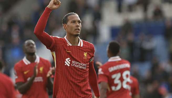 范戴克透露利物浦将聚看阿森纳比赛，期待提前夺冠庆祝