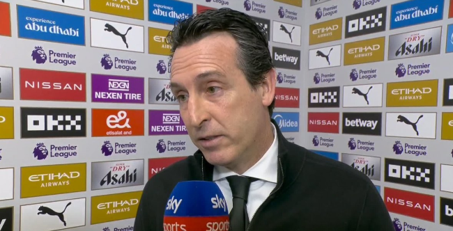 埃梅里：维拉迎战曼城全力争胜，正视差距斗志昂扬