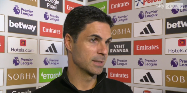 阿尔特塔赛前访谈：梅里诺、怀特缺阵，萨卡待命，斯特林首发，专注争胜