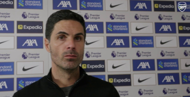 阿尔特塔：对平局失望，反思上半场，着眼后续争佳绩