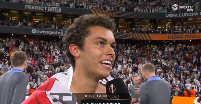 热刺欧联杯夺冠！布伦南-约翰逊赛后吐露心声
